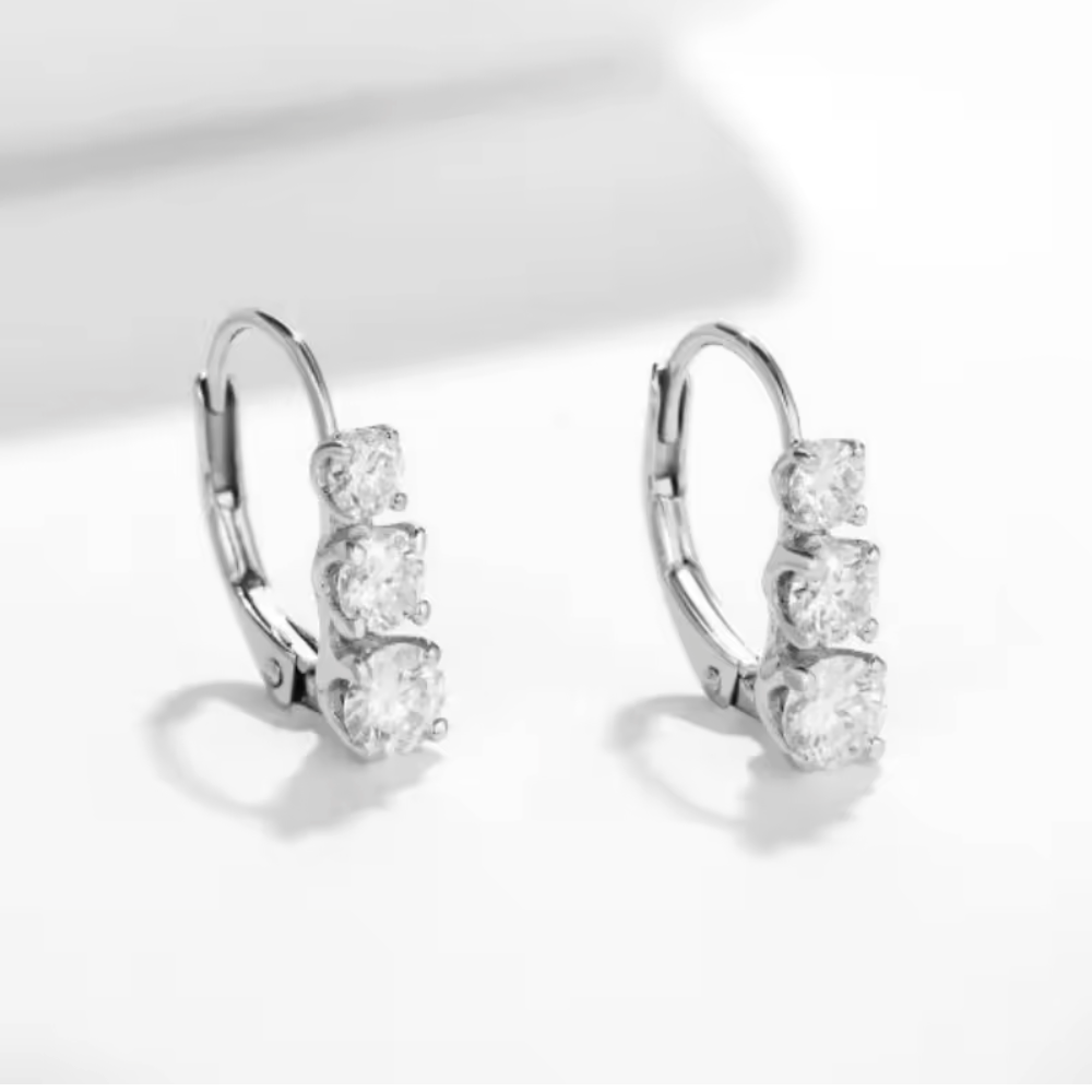 Diamond Hoop Earrings