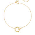 Interlock Double Ring Bracelet